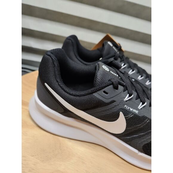 Nike Run Swift 3 (W) men's size 8.5 women's 10 Wide 2E black/white dk smoke grey - Picture 4 of 11